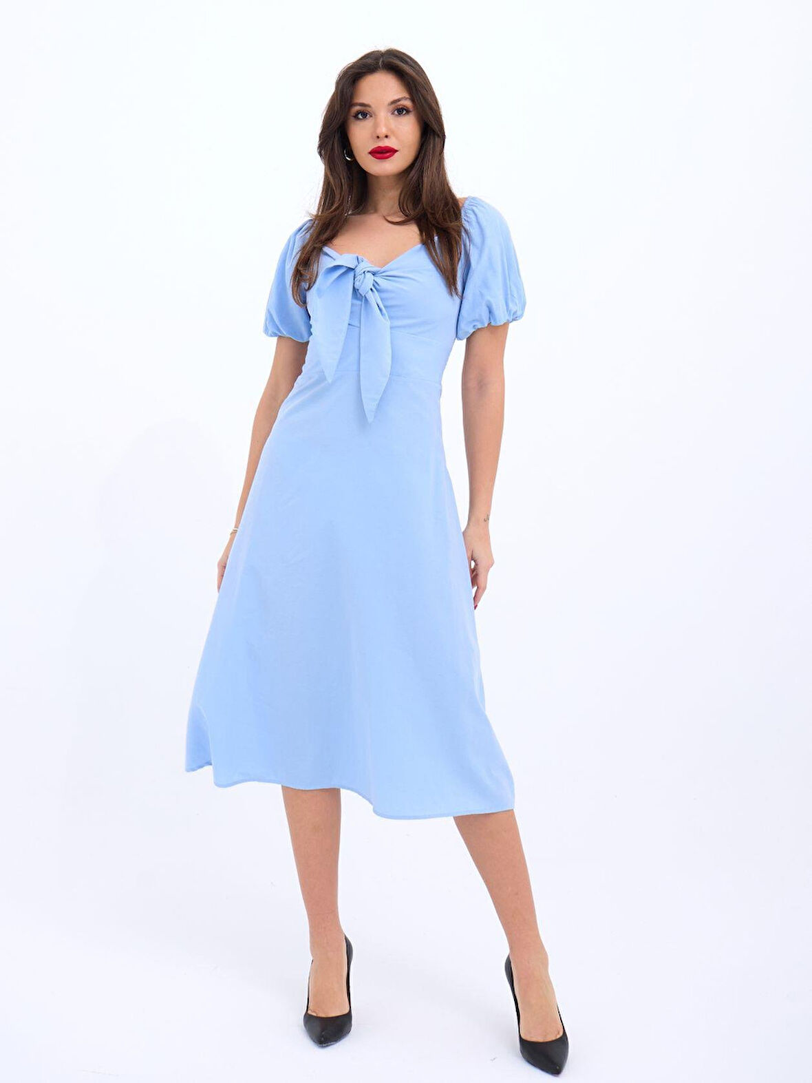 JANES 5948 ELBİSE-MAVİ