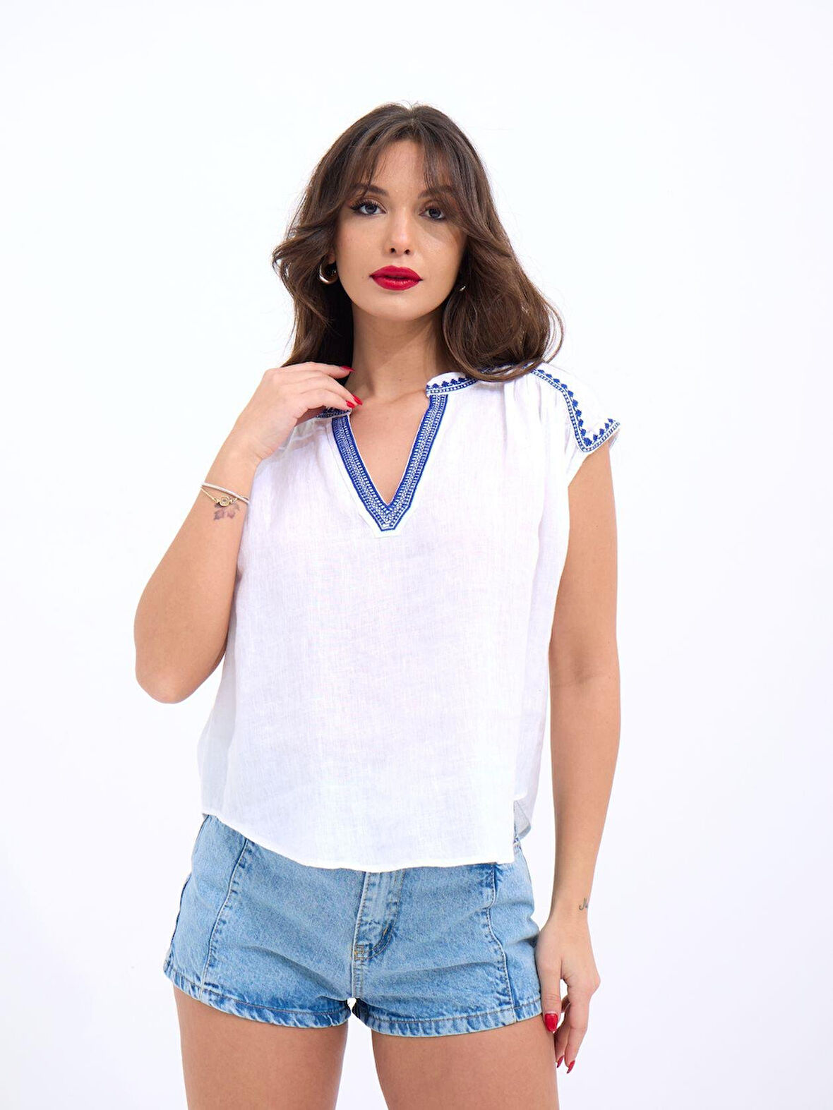 JANES 7162 BLUZ-BEYAZ