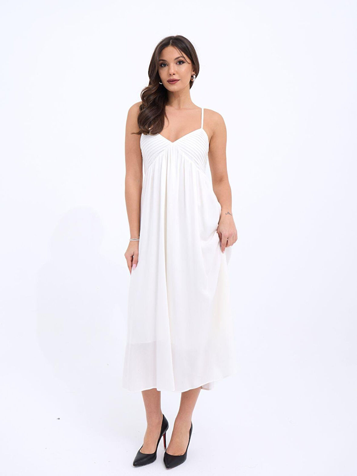 JANES 7322 ELBİSE-EKRU