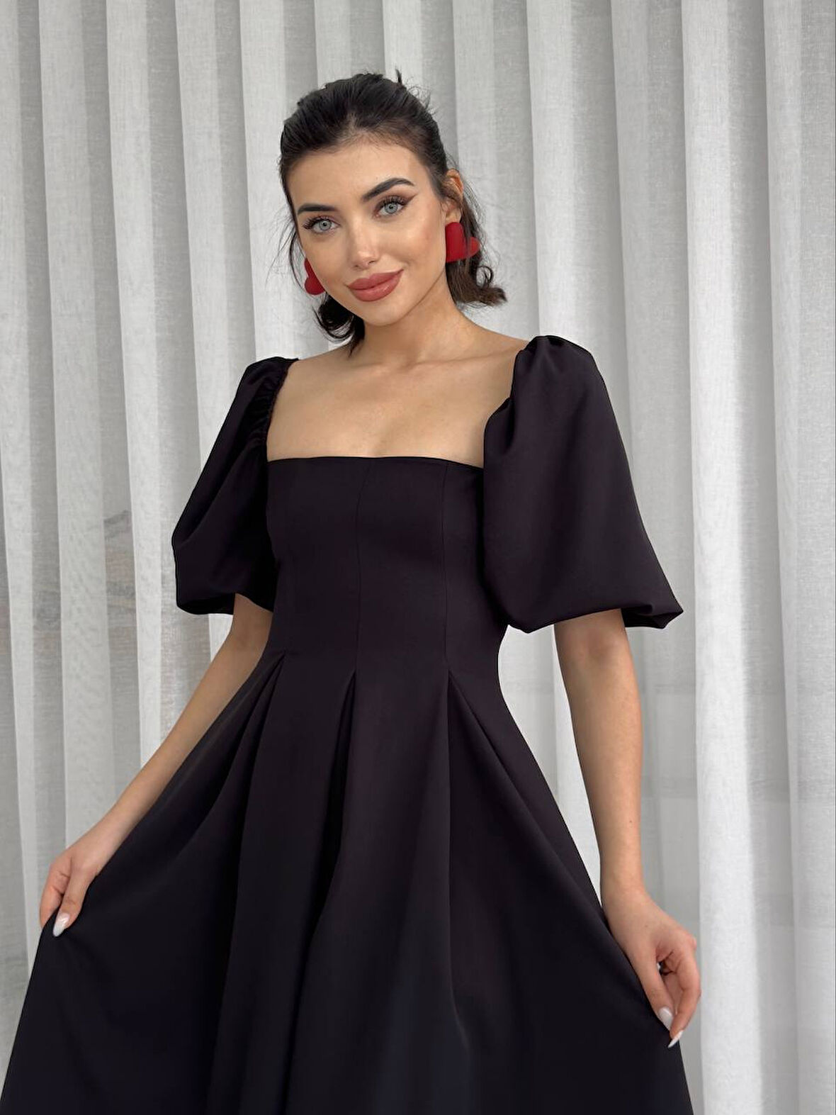 JANES Benjamin Çan Etekli Midi Boy Elbise