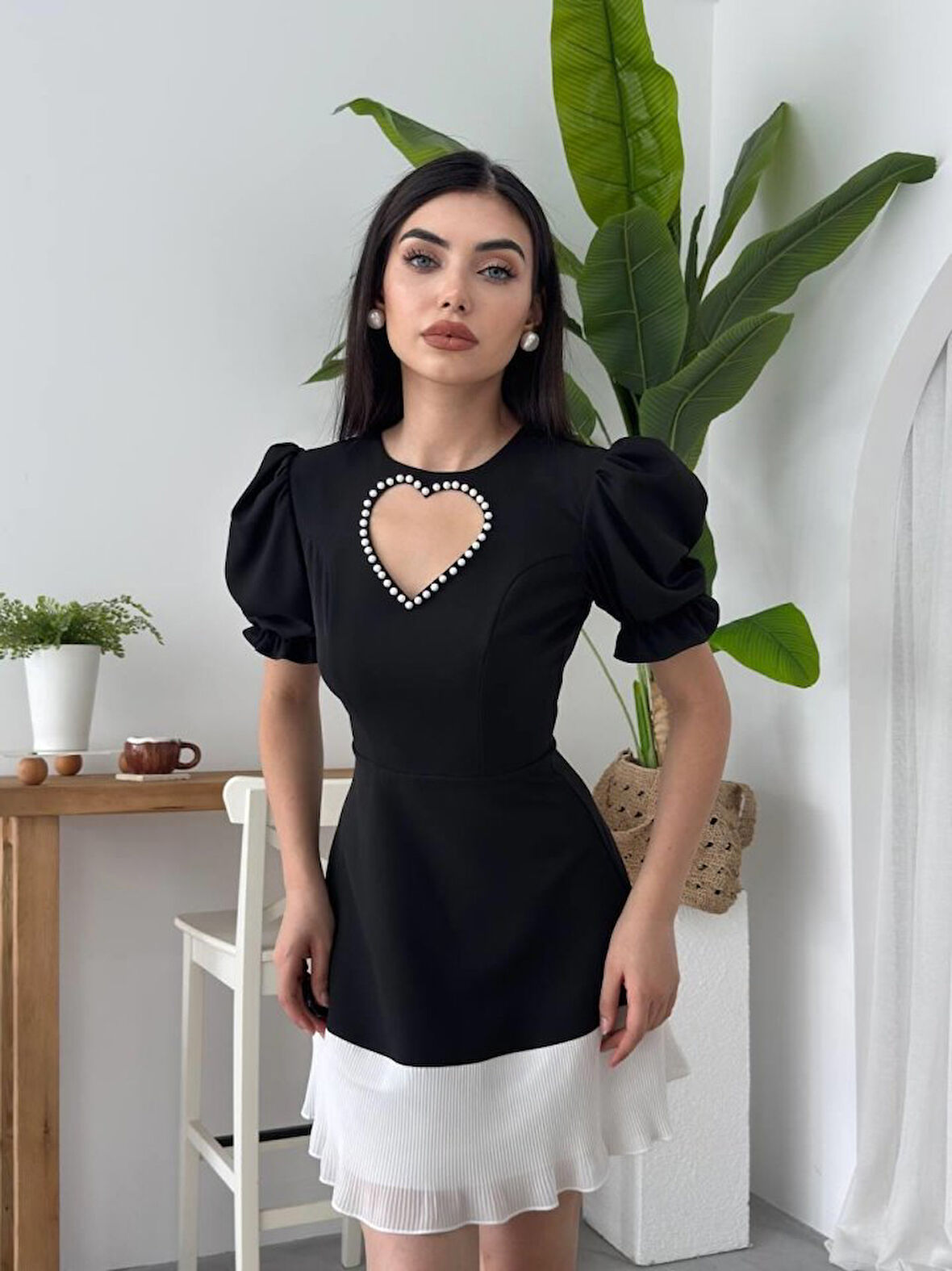 JANES Safe Kalp Detaylı Elbise