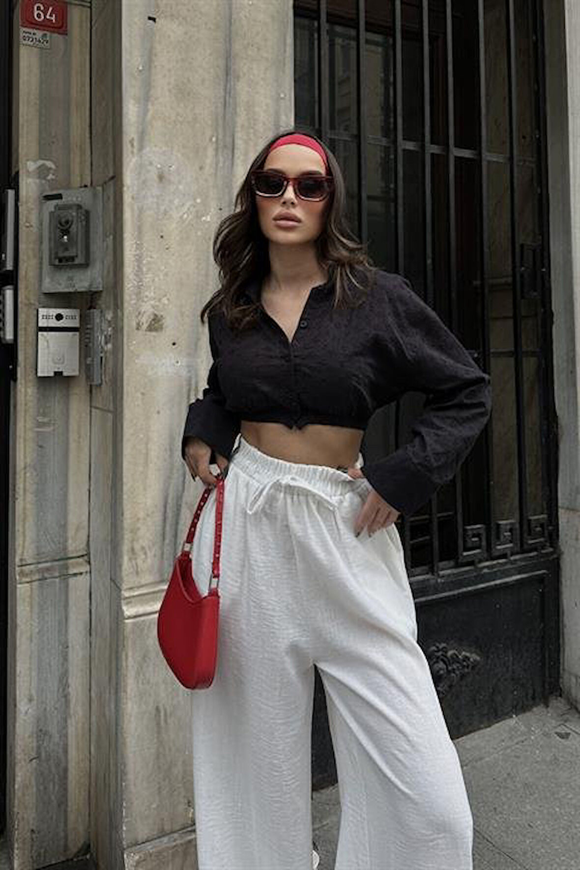 JANES Coline Fistolu Crop Gömlek 3254-08