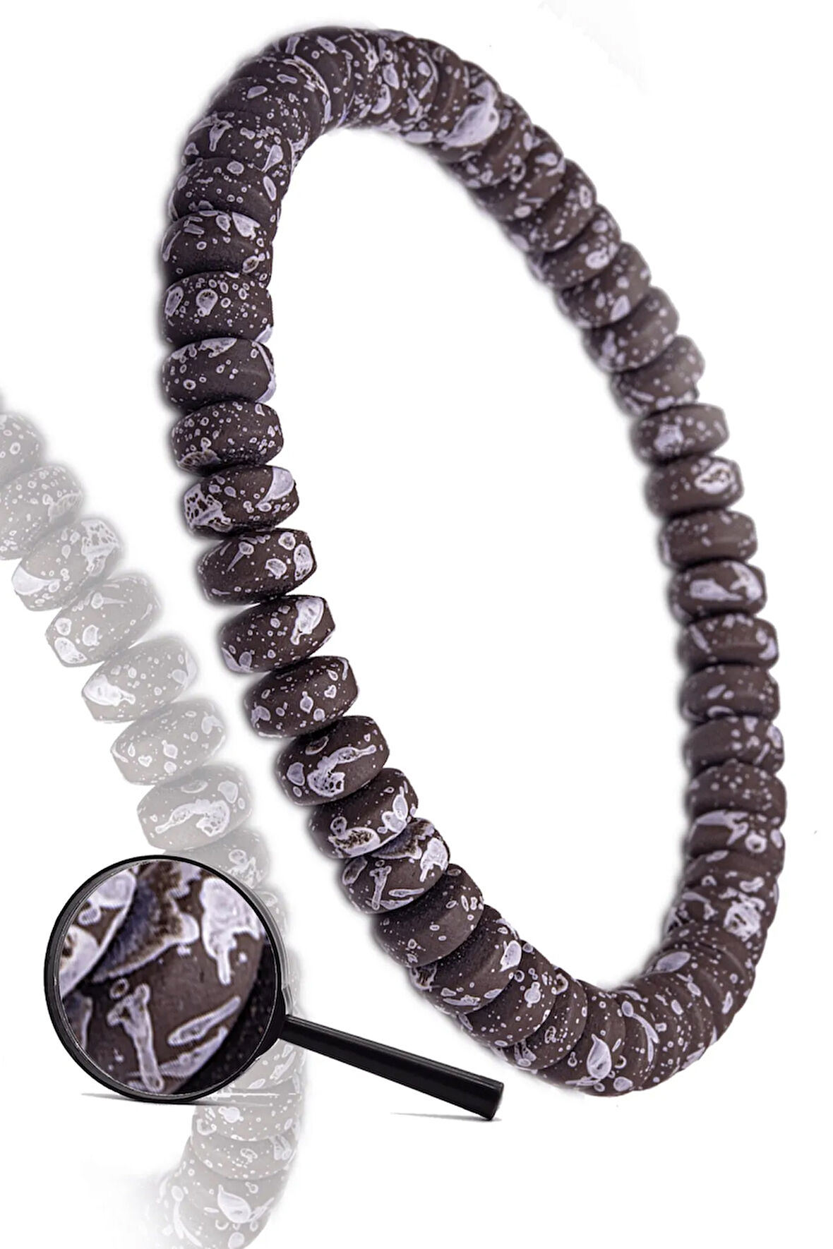 Sertifikalı Gri Karlı Obsidyen Taşı Doğal Taş Bileklik