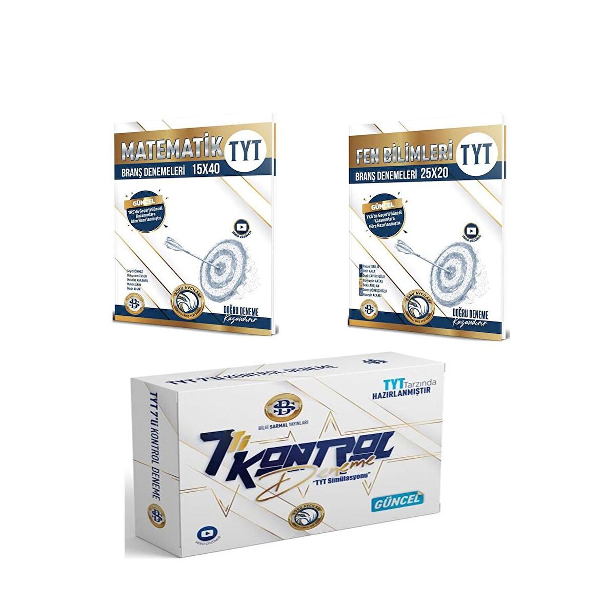 Bilgi Sarmal TYT Matematik Fen Blimleri ve 7 li Kontrol Denemesi 3 Kitap Set