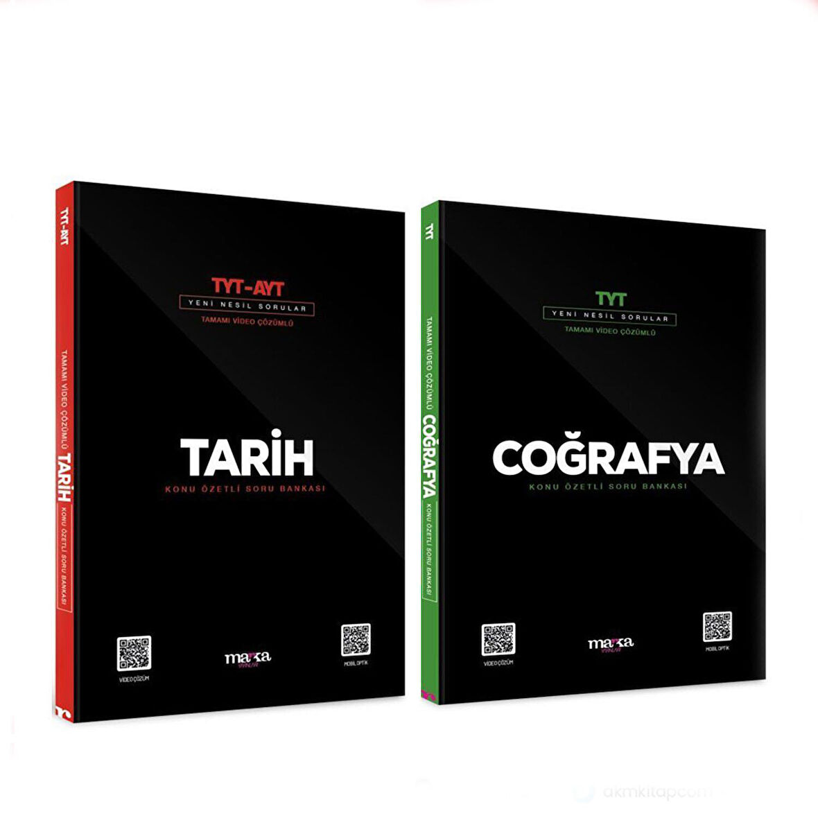 Marka Yayınları TYT AYT Tarih ve TYT Coğrafya Soru Bankası Seti 2 Kitap