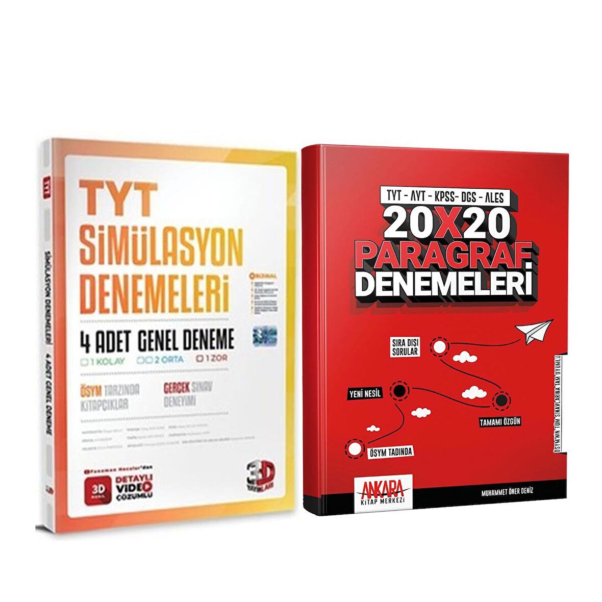 3D TYT 4 Simülasyon ve AKM Paragraf Deneme Seti 2 Kitap