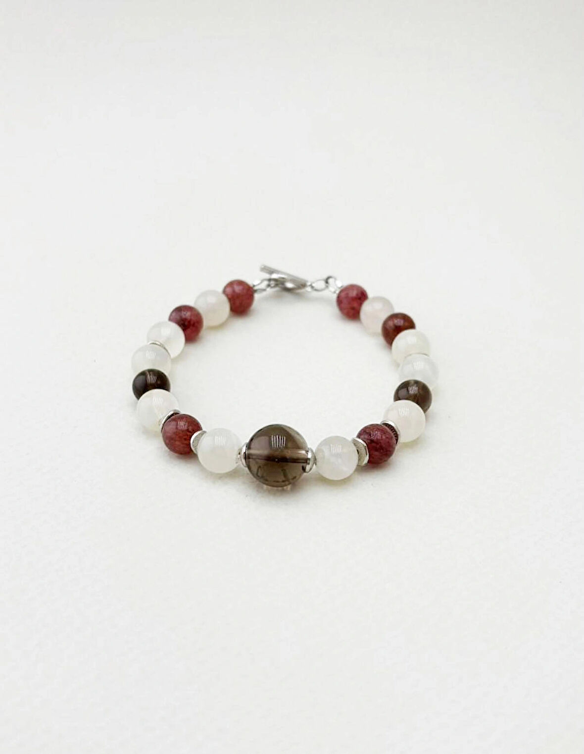 Ay Taşı, Dumanlı Kuvars, Çilek Kuvars Doğal Taş Bileklik