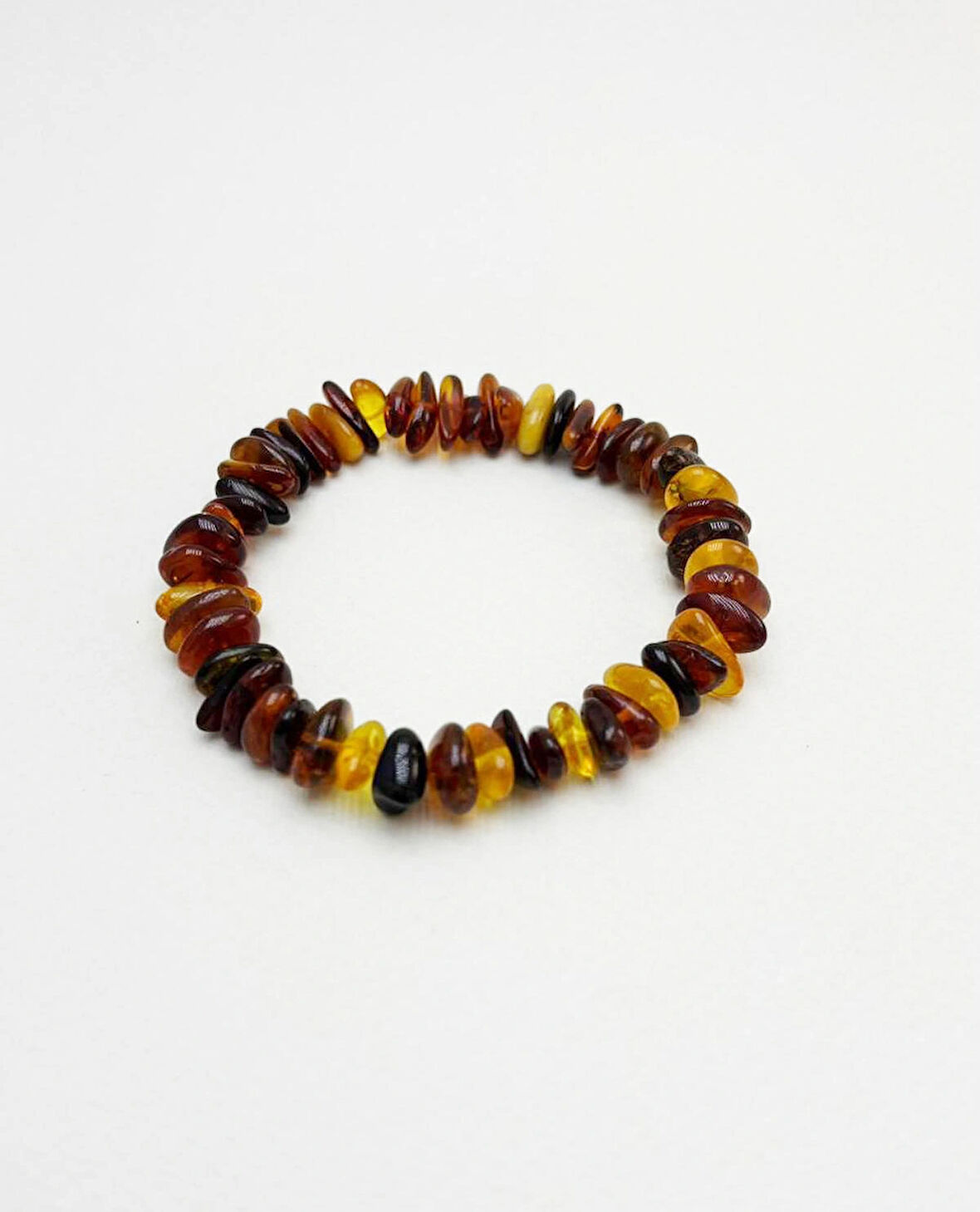 Renkli Damla Kehribar Bileklik