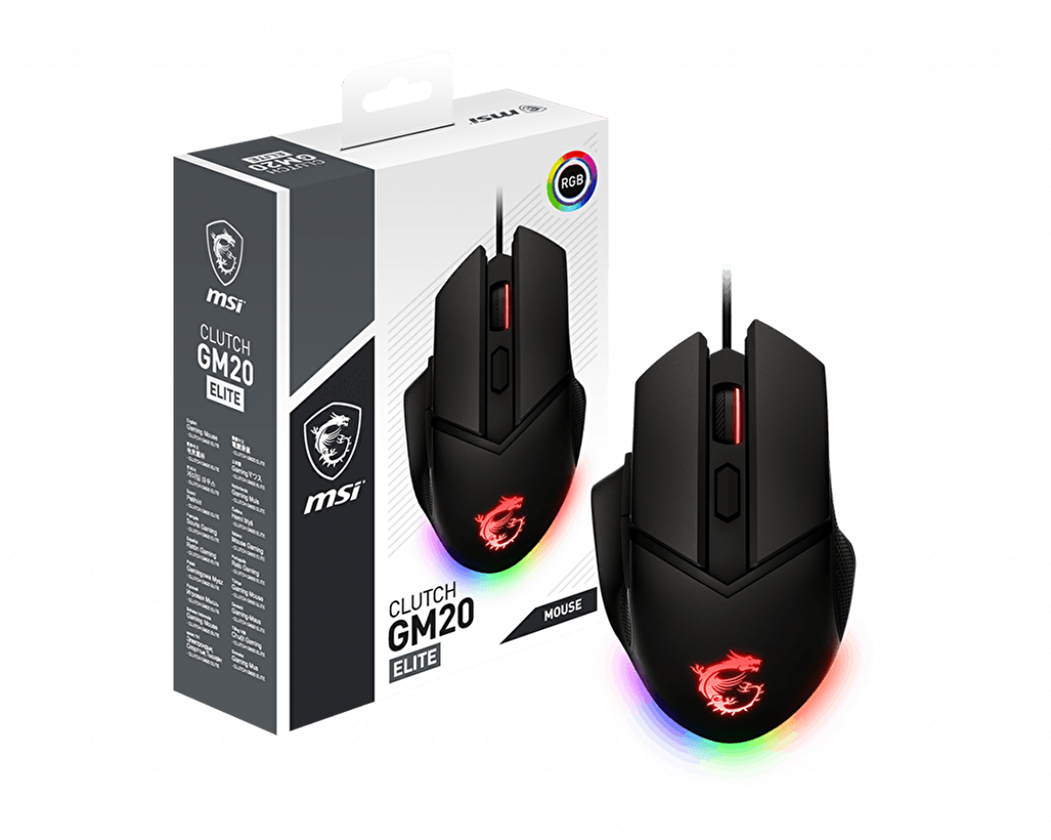 MSI CLUTCH GM20 ELITE RGB GAMING MOUSE