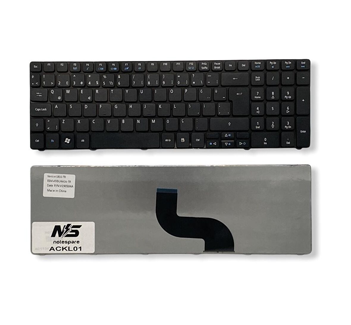 Acer 5750G-32354G50Mnkk Uyumlu Laptop Klavye Siyah TR