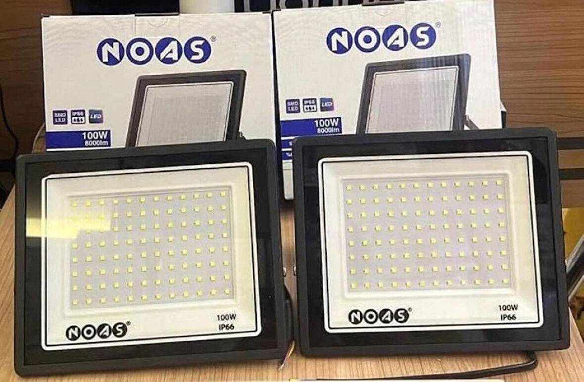 NOAS 100W ULTRA SLİM LED PROJEKTÖR 8000LM-6500K 2 ADET