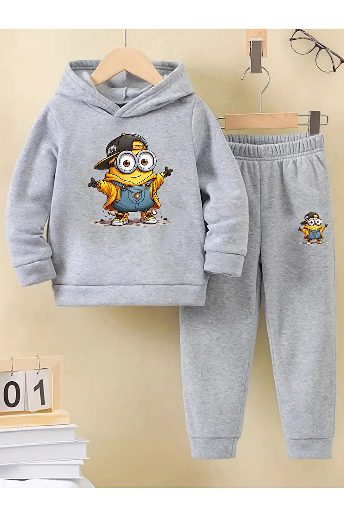 Kışlık Kız Erkek Çocuk Eşofman Takımı 5 6 7 8 9 10 11 12 yaş Mini