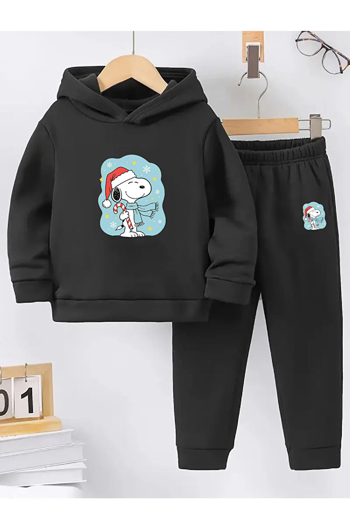 Kışlık Kız Erkek Çocuk Eşofman TakımıSnoopy 5 6 7 8 9 10 11 12 yaş