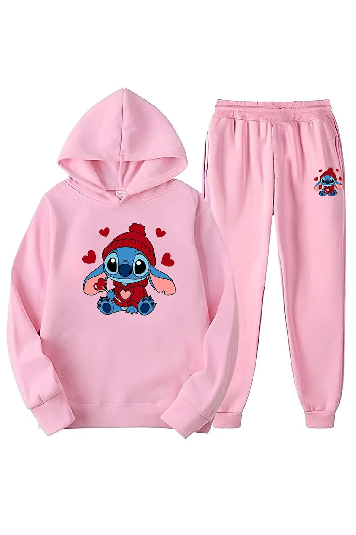 Kışlık Kız Erkek Çocuk Eşofman Takımı LiLo 5 6 7 8 9 10 11 12 yaş winter kış teması