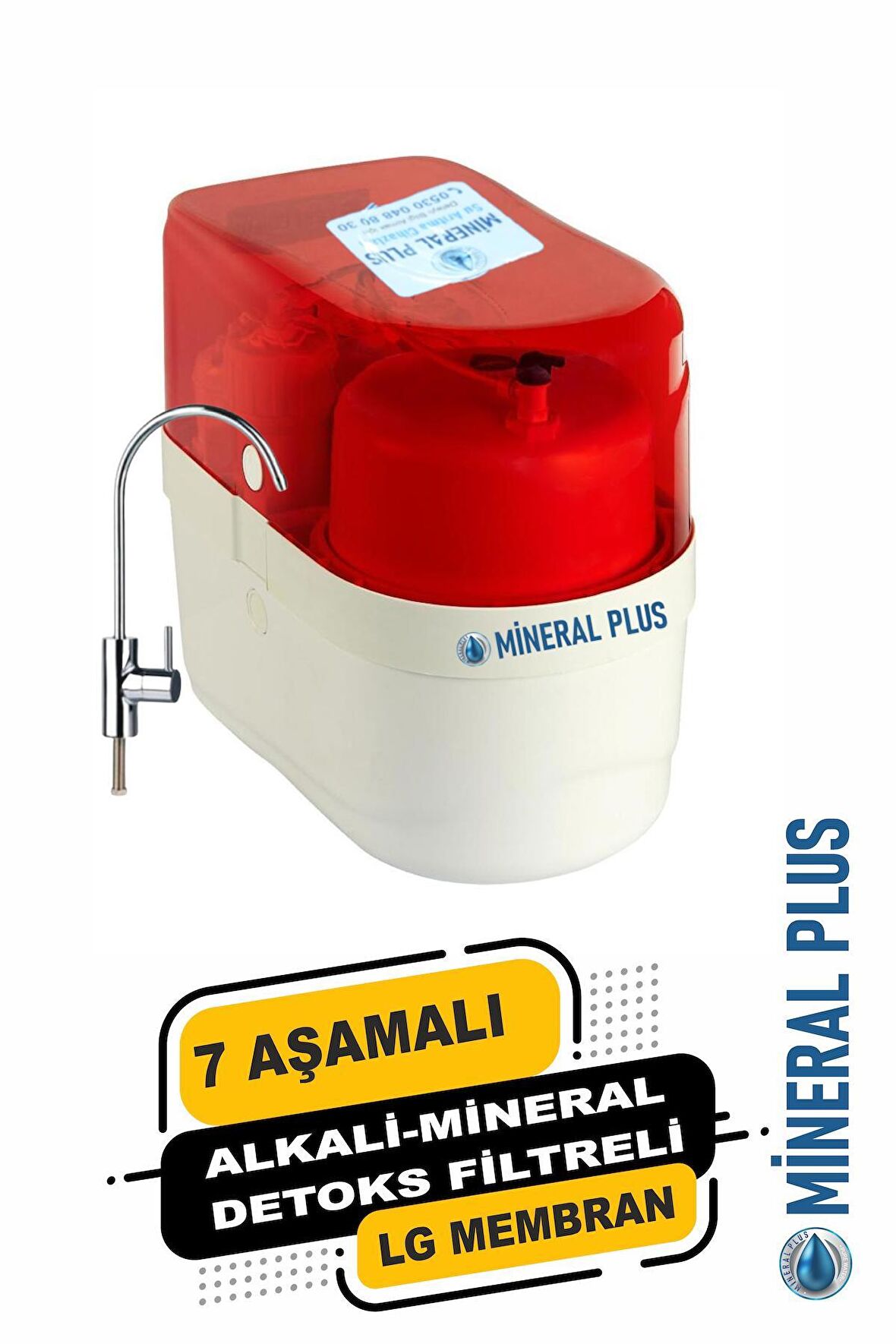 Su Arıtma Cihazı 7 Aşamalı – Alkali – Mineral Detoks Filtreli – LC Membran