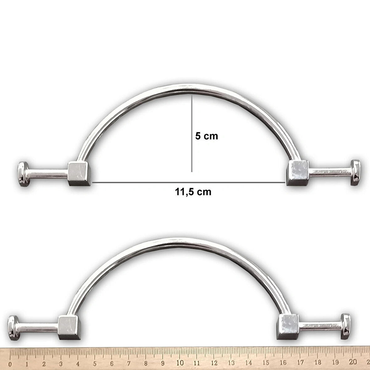 Metal (Zamak), Nikel Kaplama Çanta Sapı Çiftinin Fiyatıdır