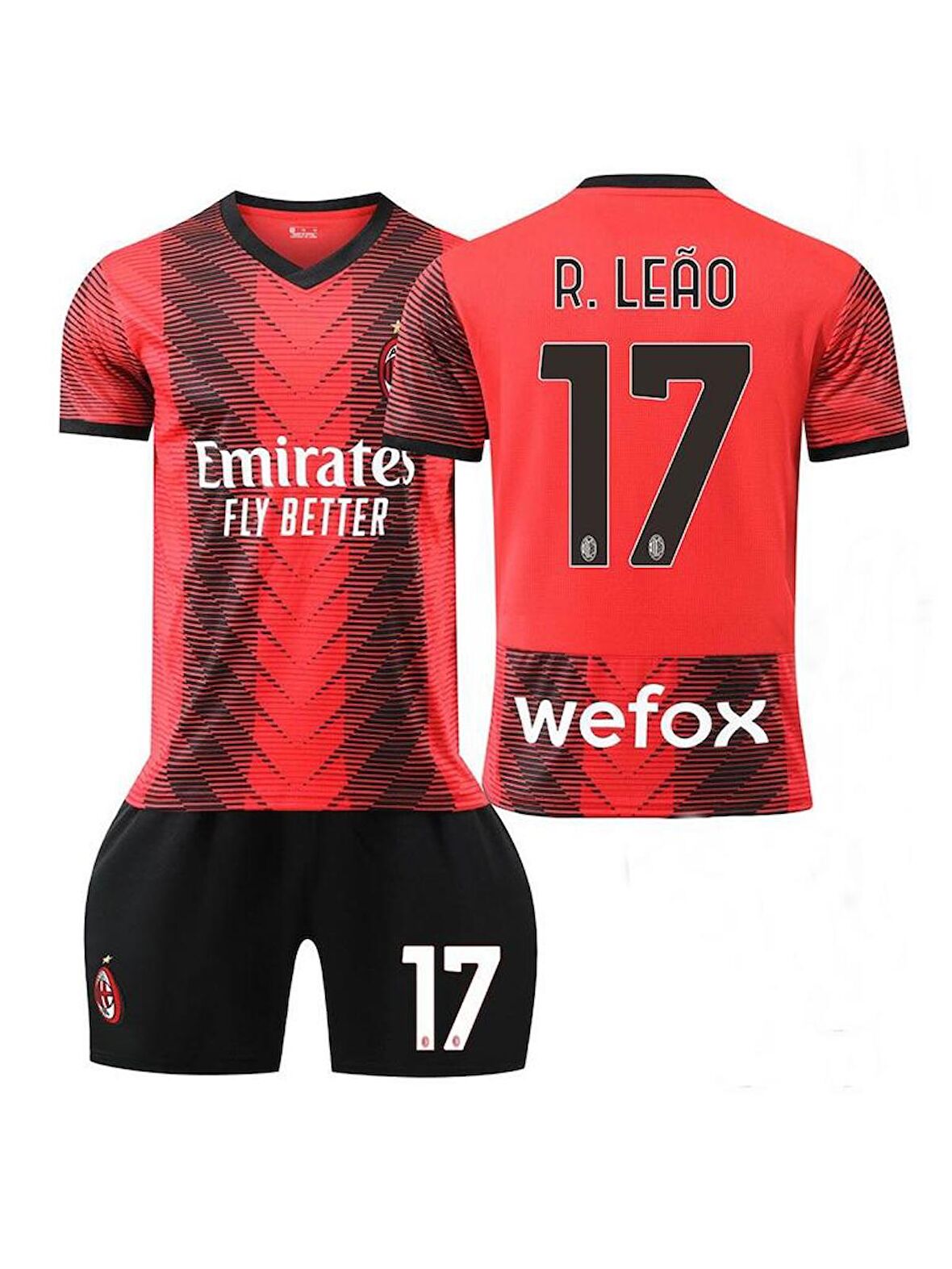 Çocuk Ac Milan Rafael Leao 23-24 Futbol Forması ve Şort Takımı