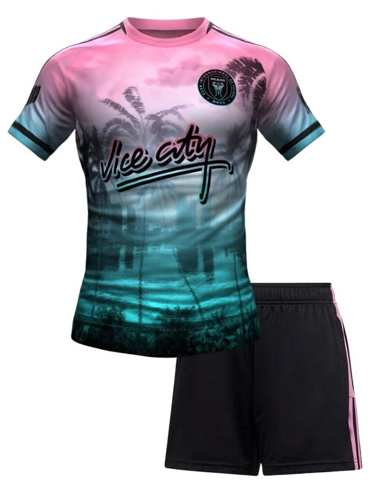 Inter Miami Messi Vice City 23/24 Çocuk Futbol Forması ve Şort Takımı