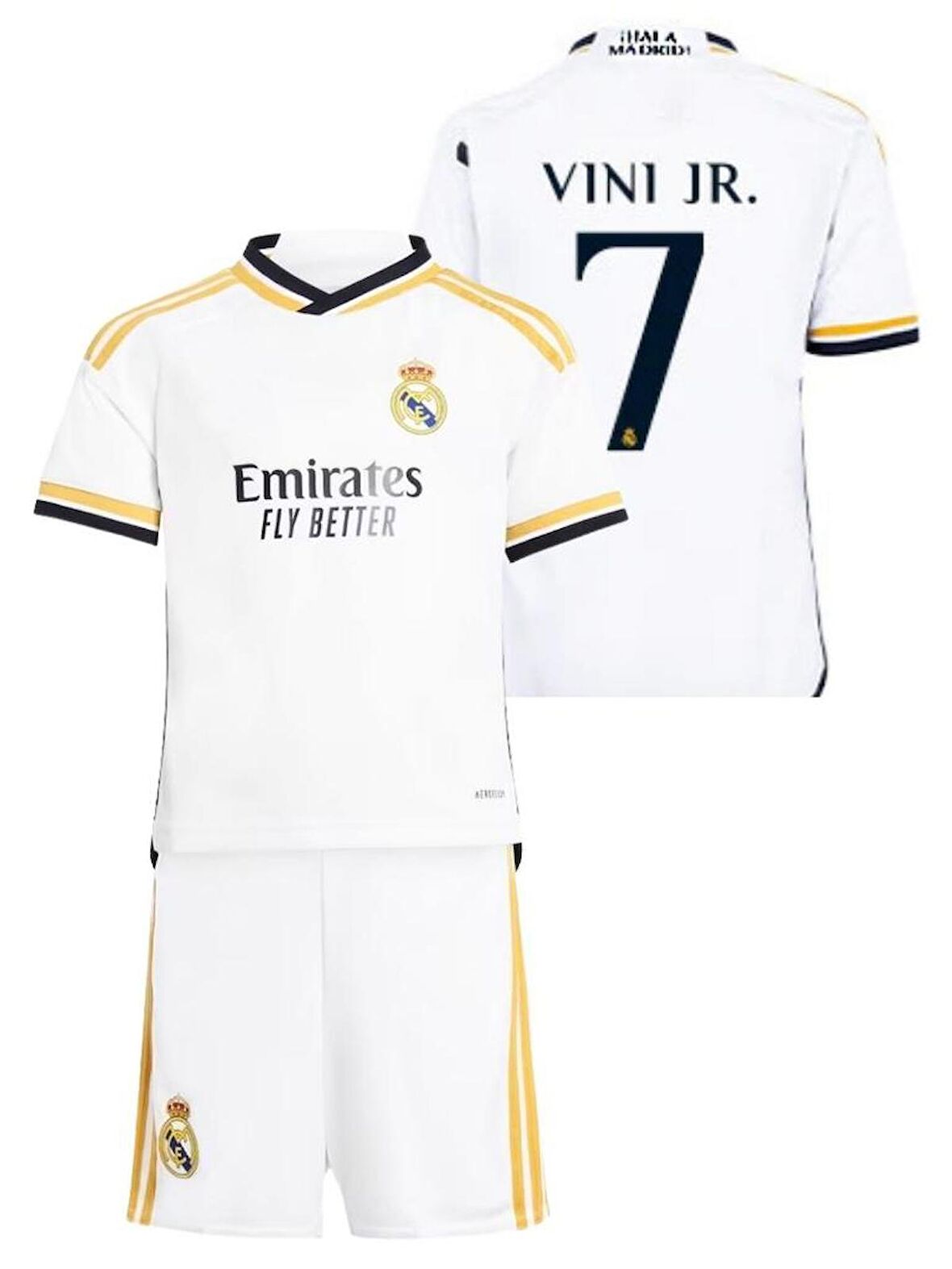Çocuk Real Madrid Yeni Sezon Vini JR Forması ve Şort Takımı