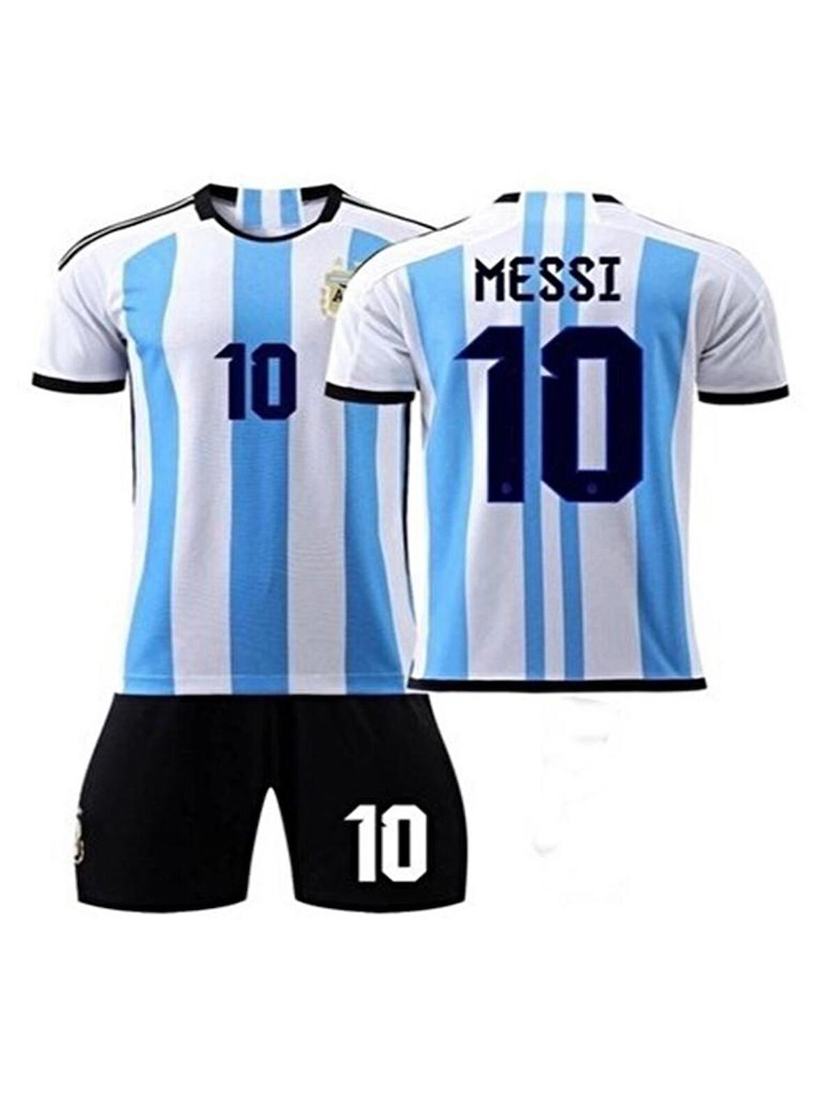 Arjantin Milli Takım 2022/2023 Dünya Kupası Messi 10 Çocuk Forma Ve Şort Takımı