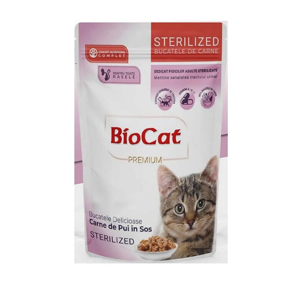 Biocat Sterilised Kısır Kedi Yaş Maması 85 Gr