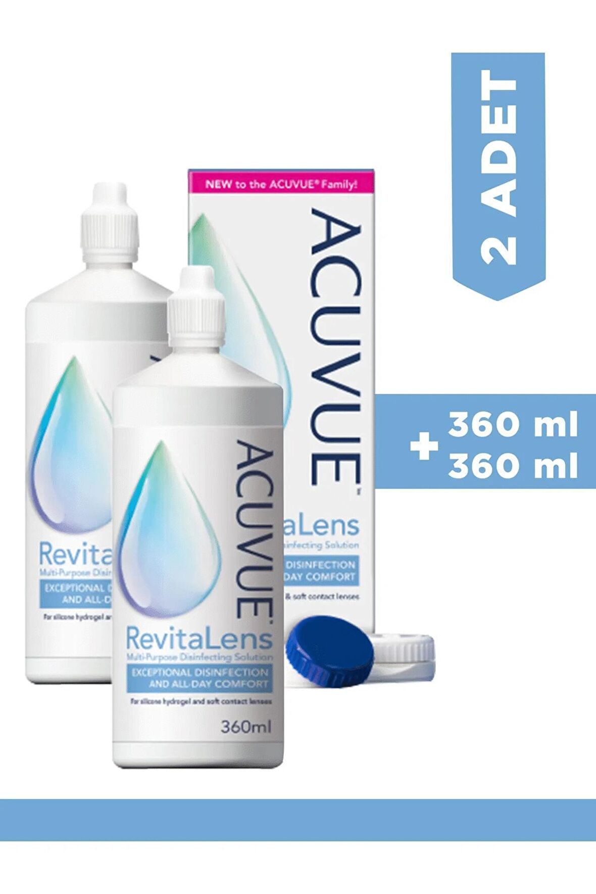 Revitalens Dezenfektan Lens Solüsyon 360 ML 2 ADET ( 03/2024 - 06/2024 )
