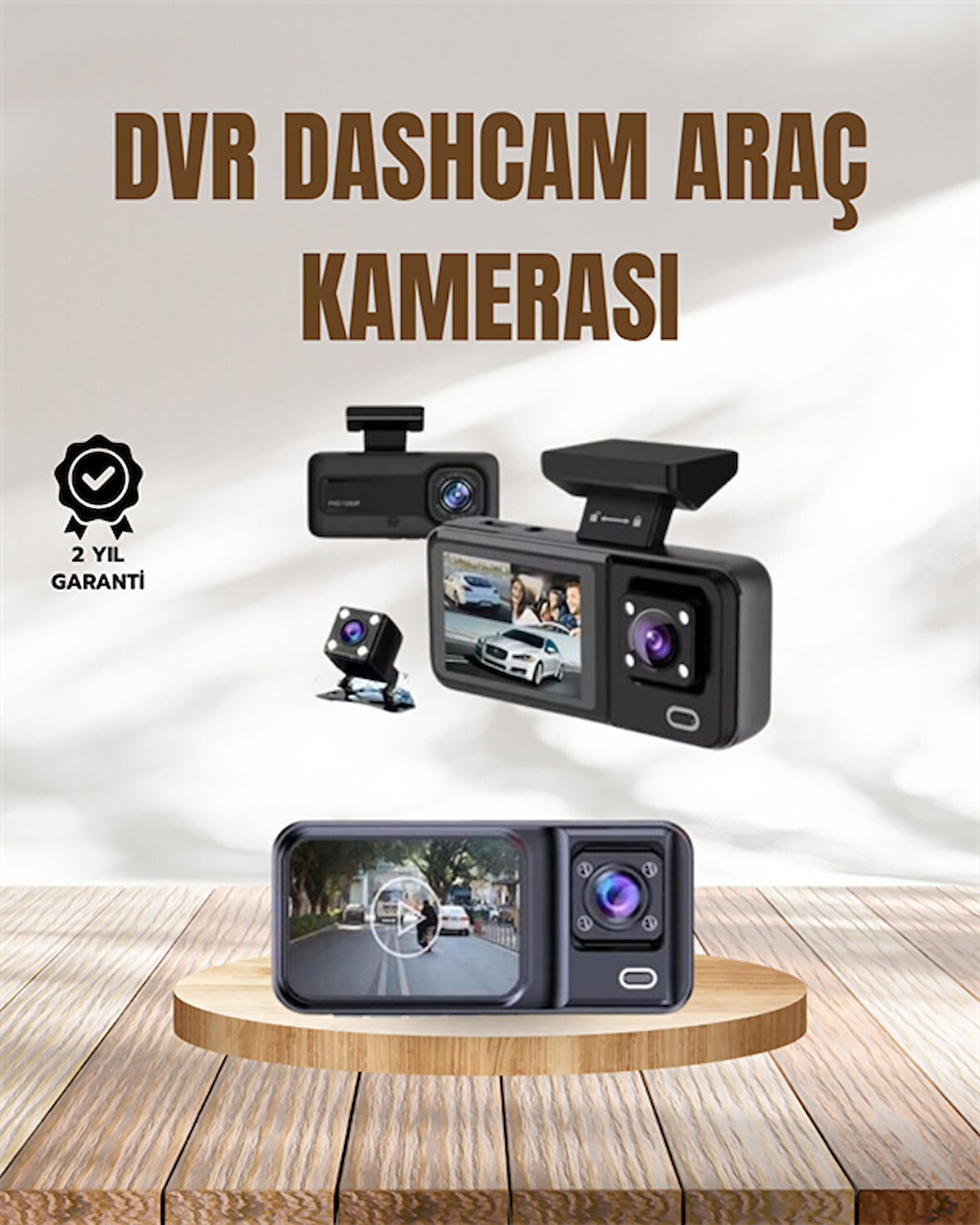 Wi-Fi Destekli Araç Kamerası: 2.7” Ekran, 128GB Destek ve IR Gece Görüş