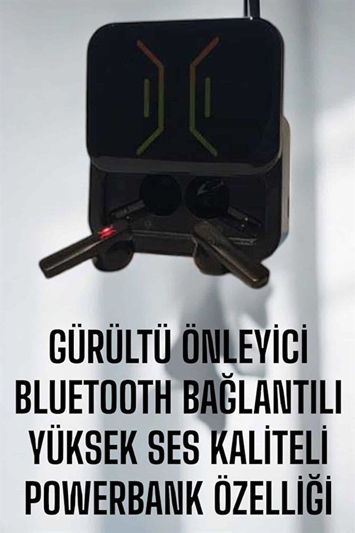 Powerbankli Bluetooth Kulaklık Yüksek Ses Kaliteli Kablosuz