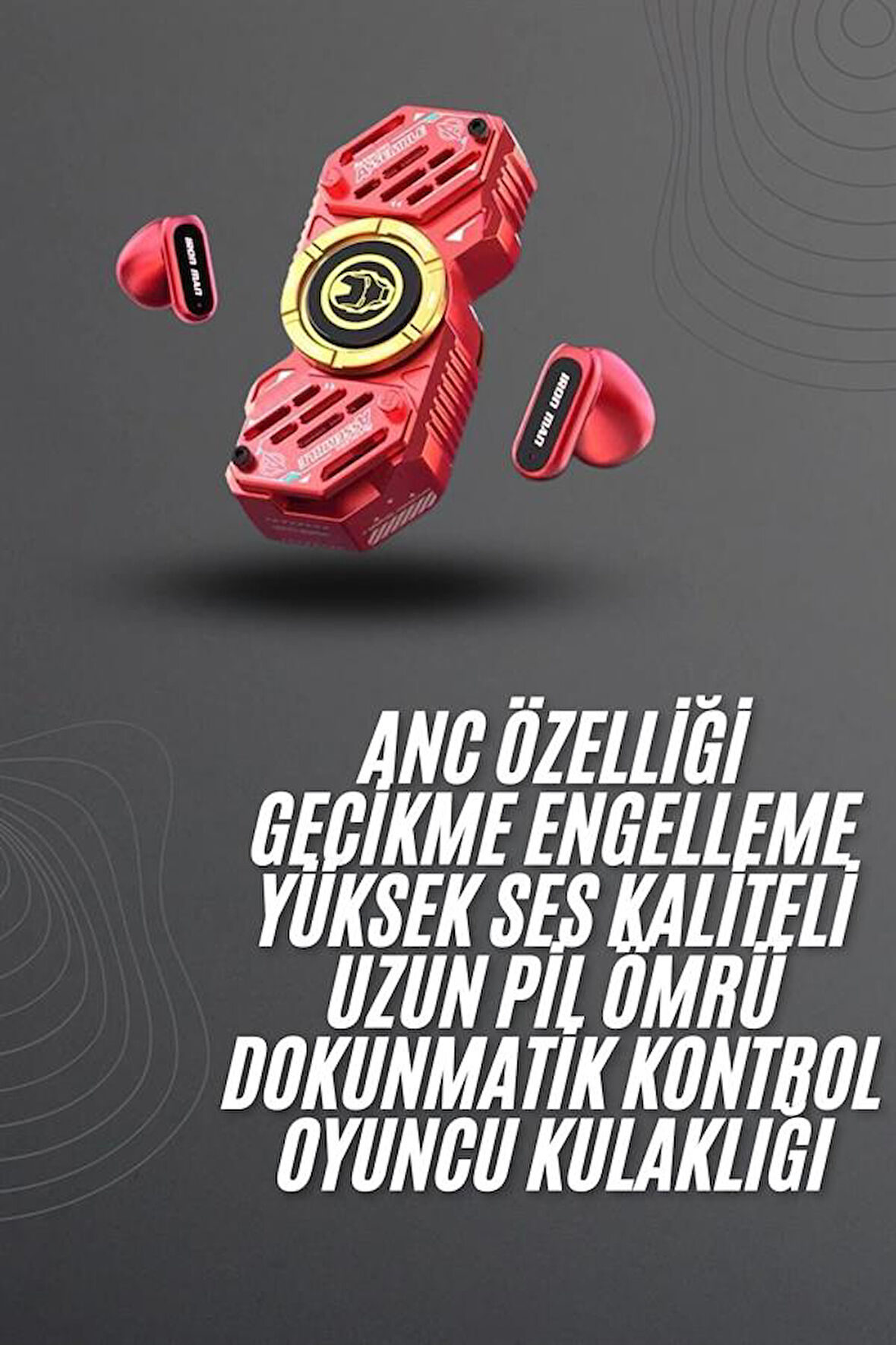 Çocuklara Özel Stres Çarklı Kablosuz Bluetooth Kulaklık ANC Özellikli