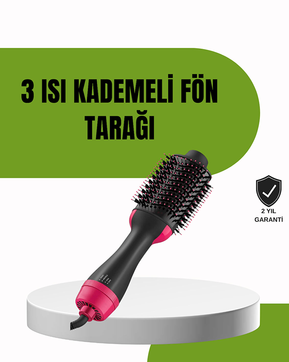 Hızlı Kurutma ve Hacim Veren Elektrikli Saç Fırçası