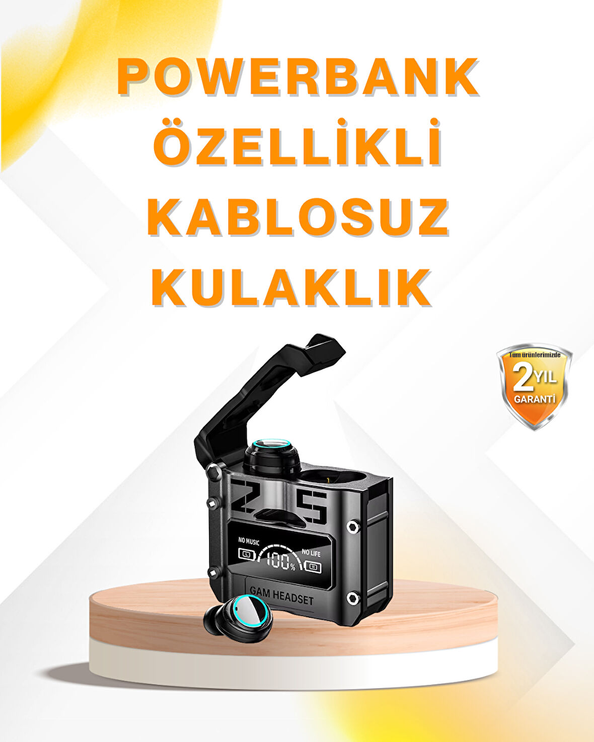 Su Geçirmez Bluetooth Kulak İçi Kablosuz Kulaklık 400mAh Pil