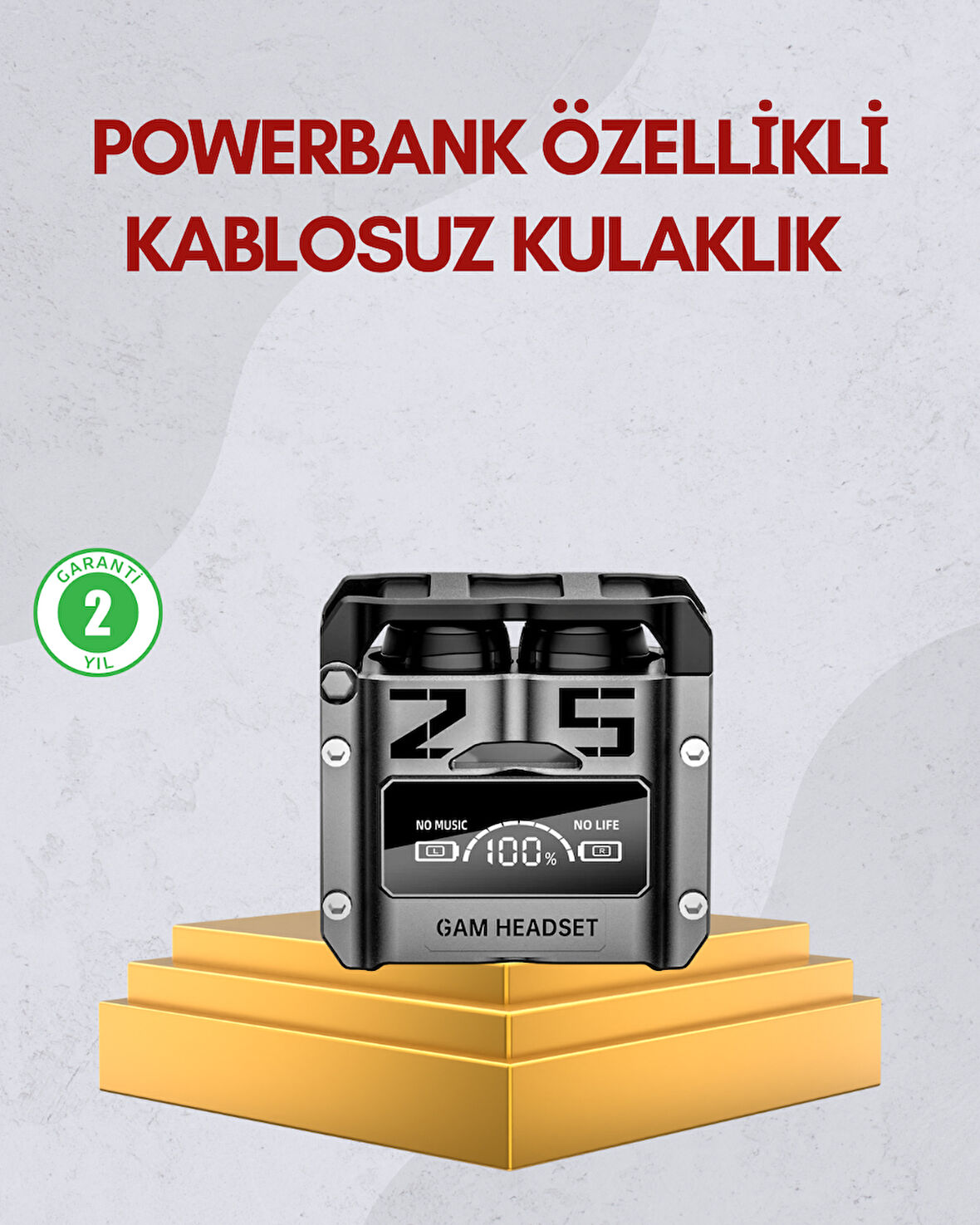 Bluetooth 5.0 Kulak İçi Kulaklık Mikrofonlu Kablosuz Model