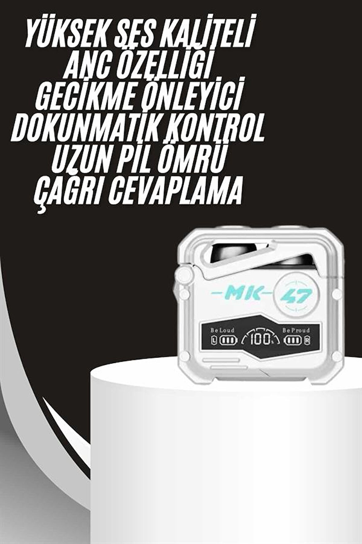 Gecikme Önleyici  Kulaklığı Bluetooth Bağlantılı ANC Özelliği 5.0 Bluetooth