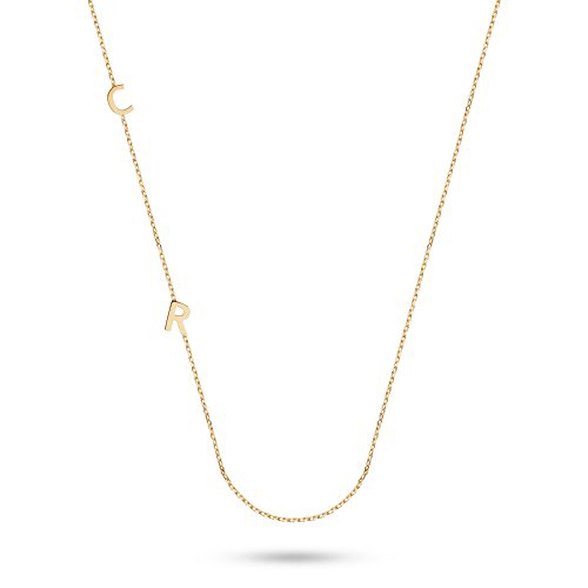 14 Ayar Altın İki Harfli İsim Kolye - AD12