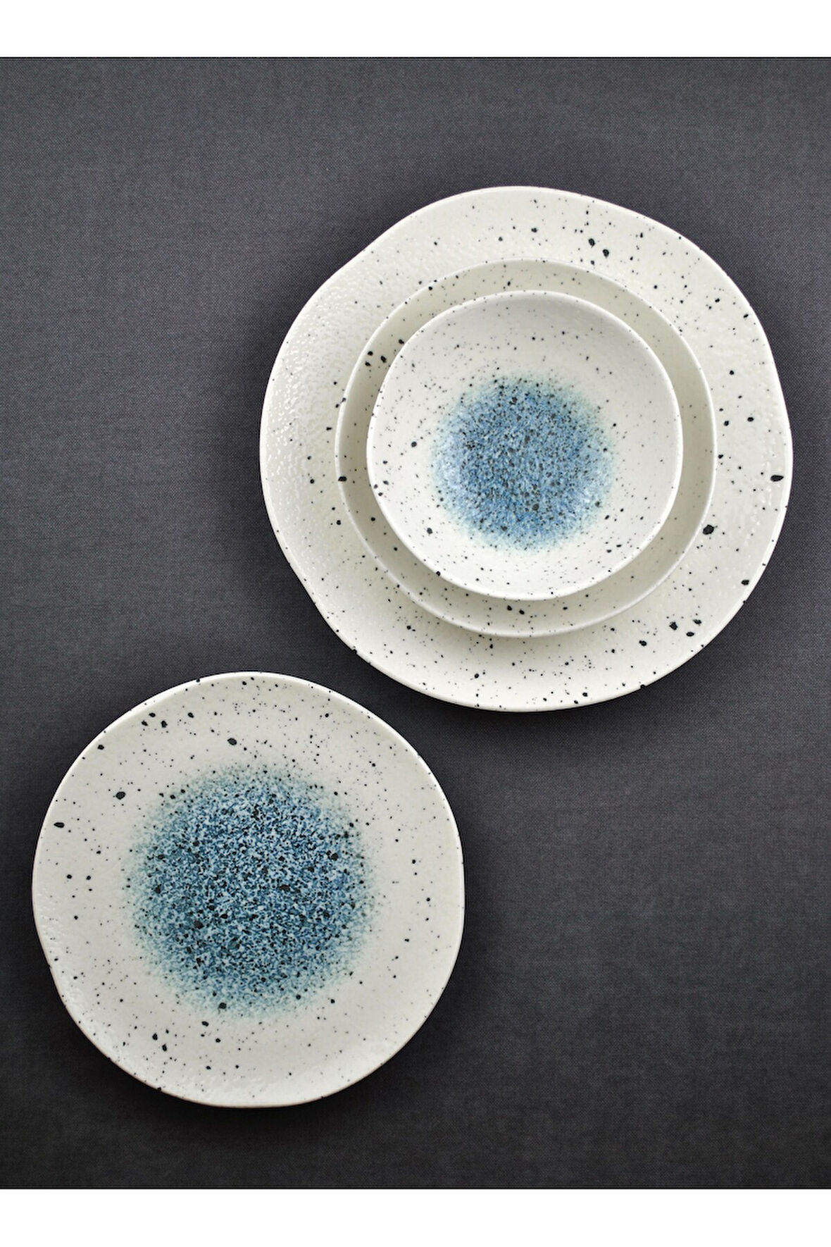 2 Kişilik 8 Parça Porselen Yemek Takımı Melina - Porselen Tabak Yemek Seti