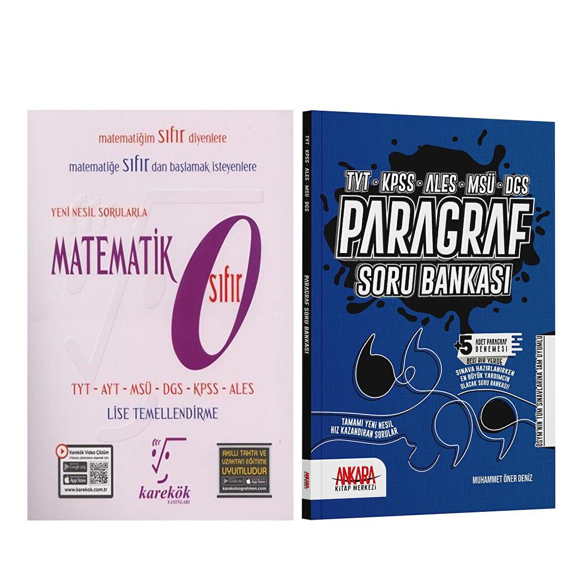 Karekök TYT Matematik Sıfır ve AKM Paragraf Soru Bankası Seti 2 Kitap