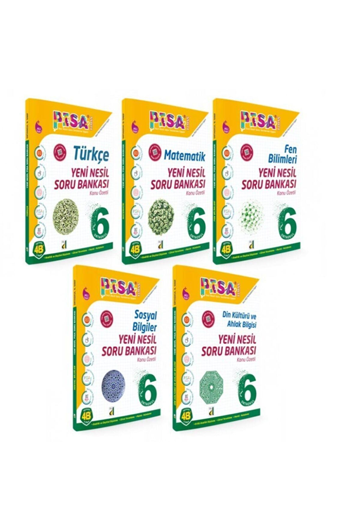 6. Sınıf Pisa 5'li Soru Bankası Seti (t-m-f-s-d)
