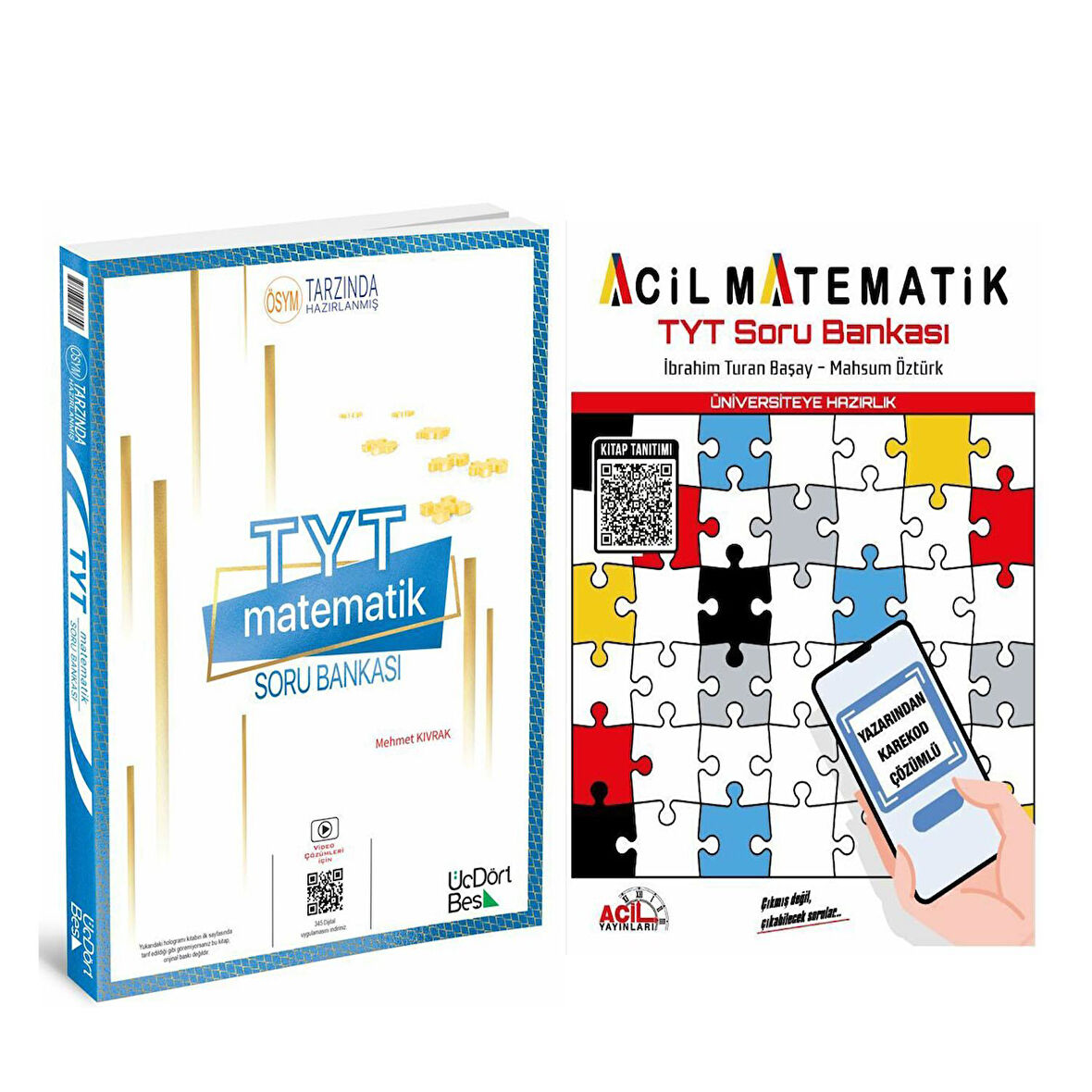 TYT Üç Dört Beş Matematik ve Acil Matematik Soru Bankası 2 Kitap Set