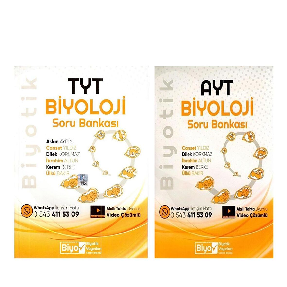 Biyotik TYT ve AYT Biyoloji Soru Bankası Seti 2 Kitap
