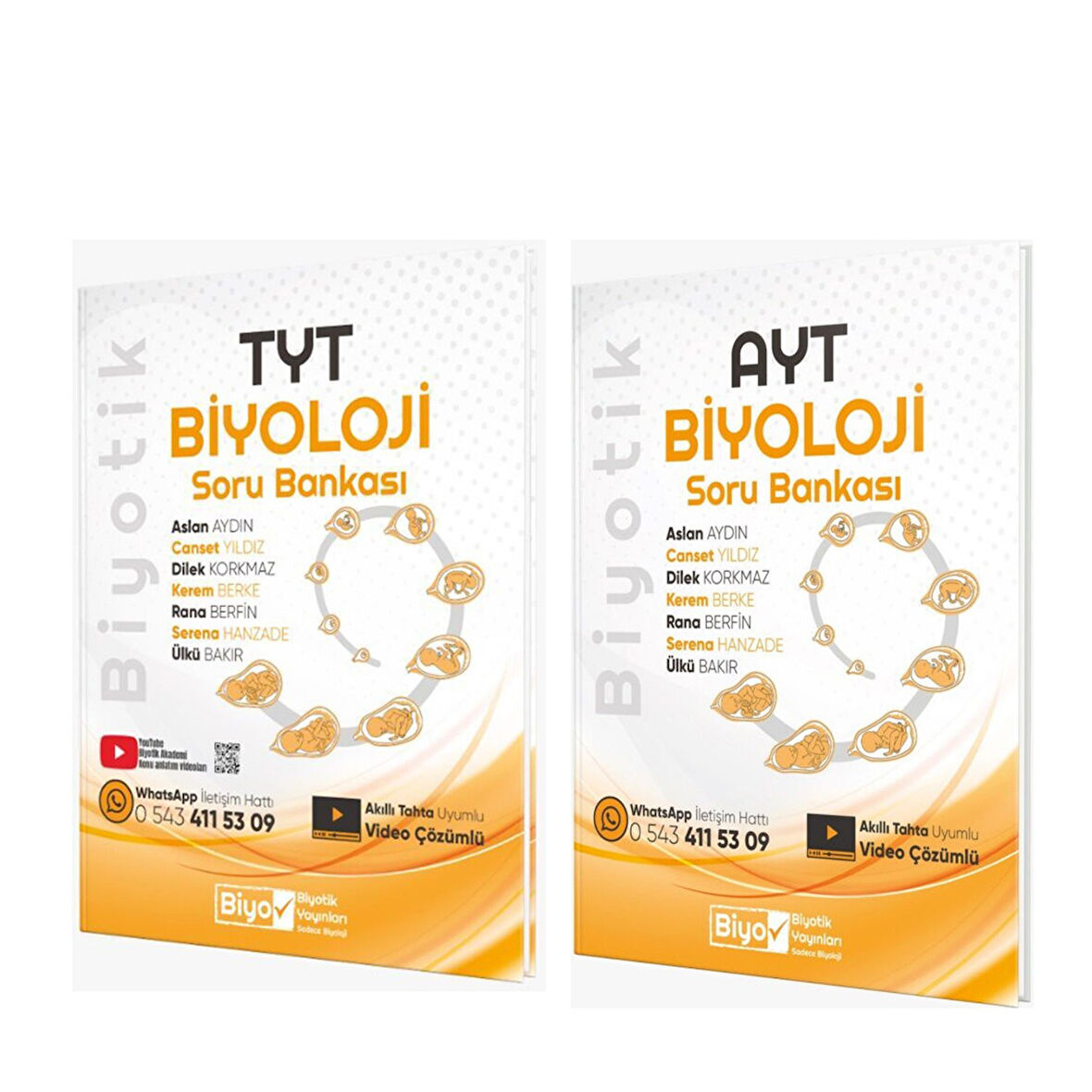 Biyotik TYT ve AYT Biyoloji Soru Bankası Seti 2 Kitap