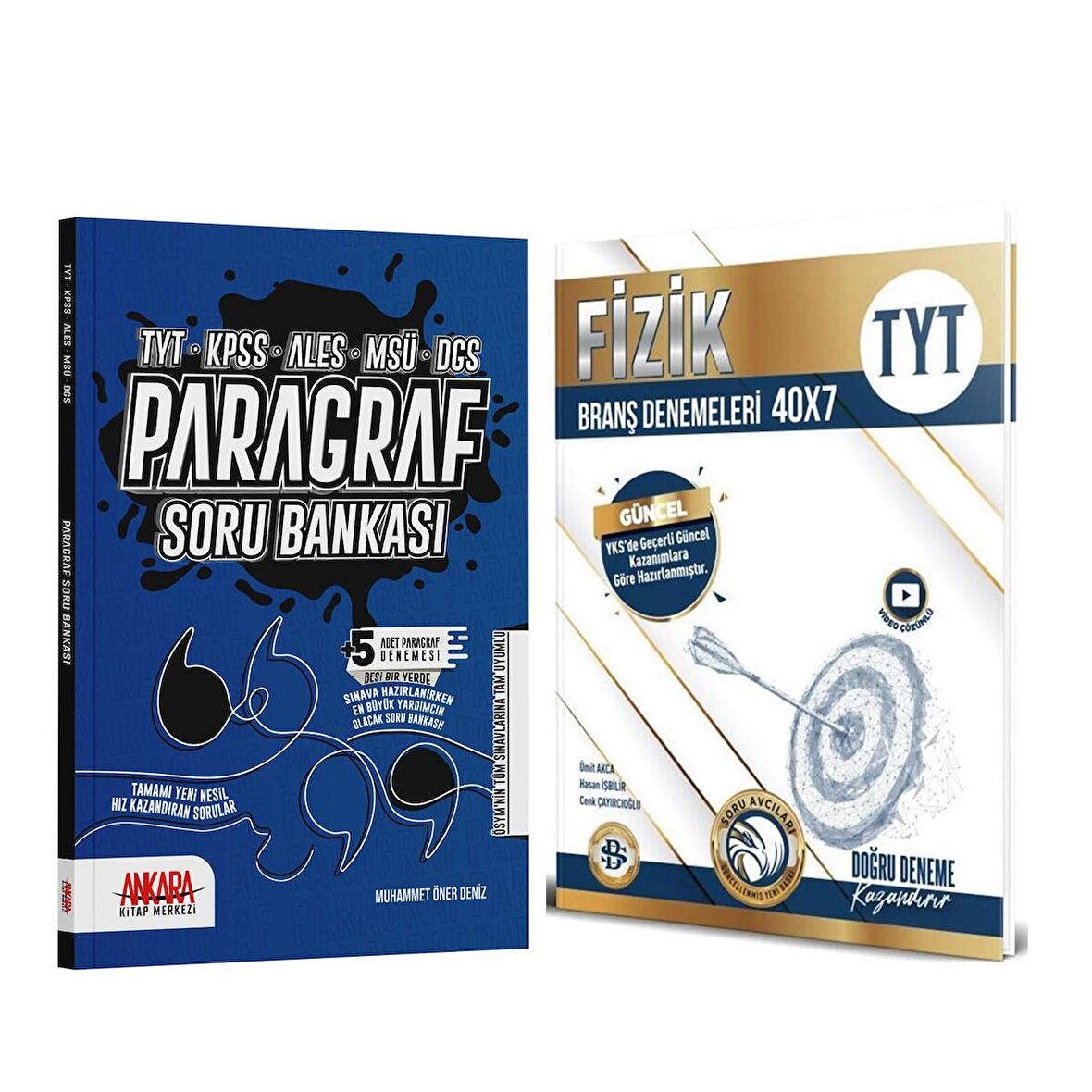 Bilgi Sarmal TYT Fizik Deneme ve Ankara Kitap Merkezi Paragraf Soru Bankası Seti 2 Kitap