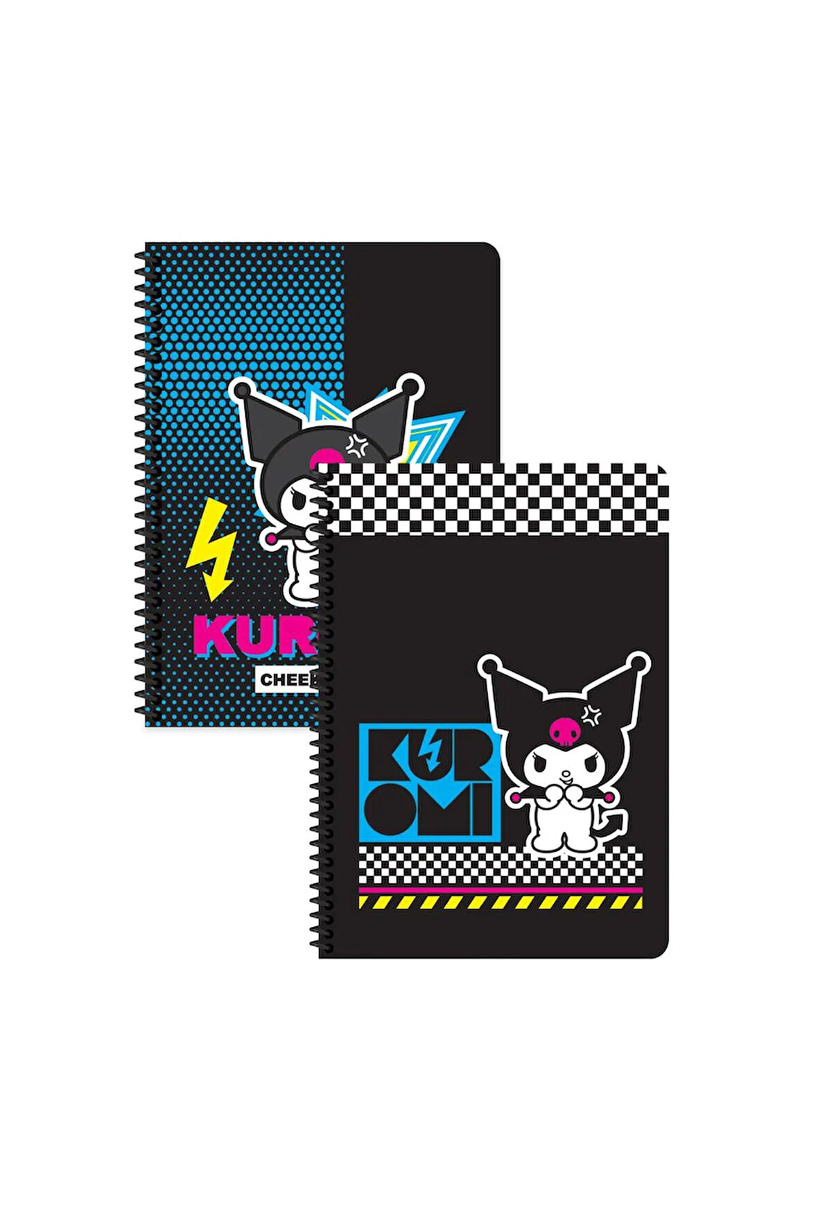 Keskin Color Kuromi Kareli Defter Seti 2 Adet | 16,5 x 22,5 cm | Spiralli – 80 Yaprak