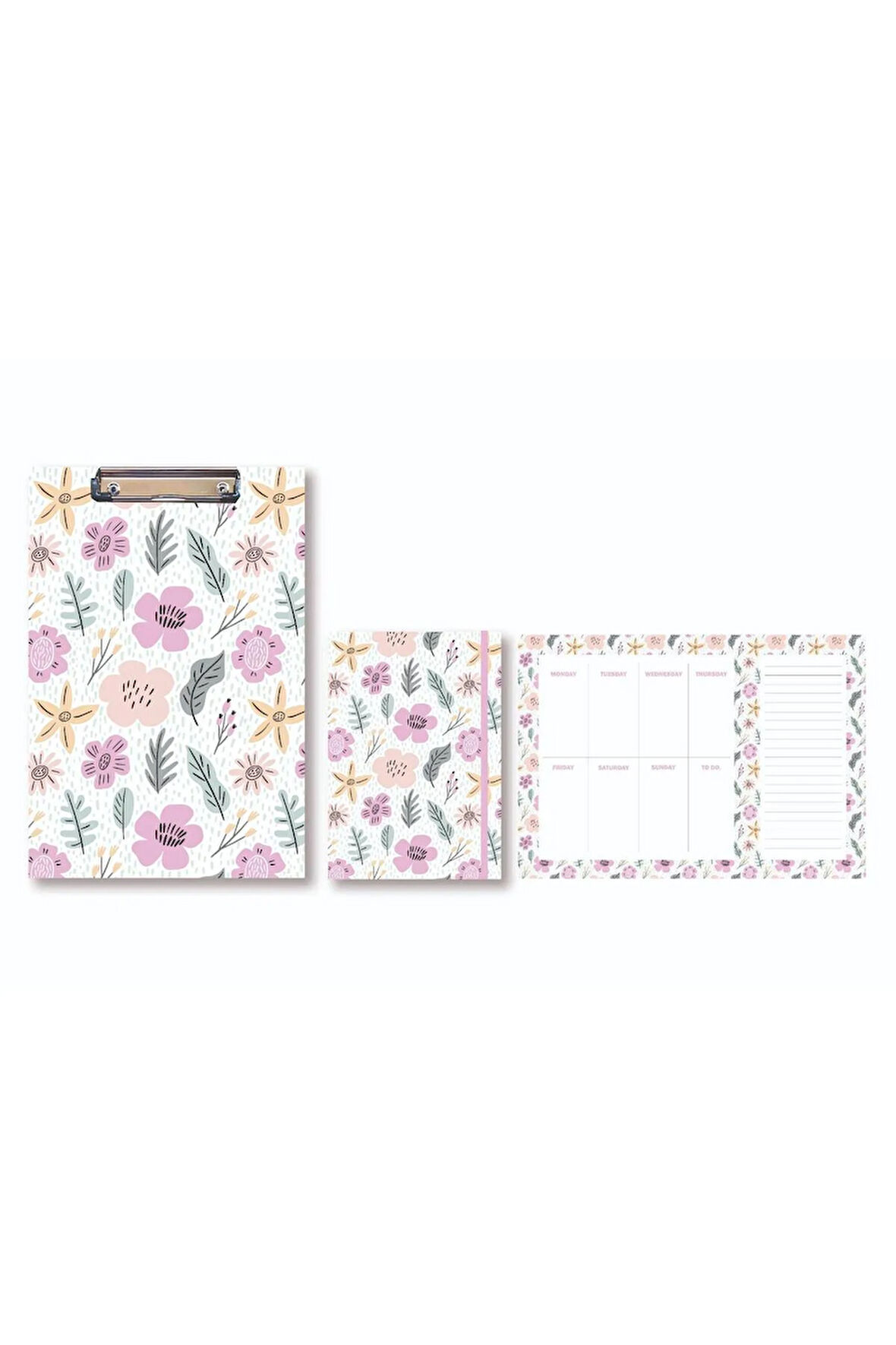 Atakids Lizy Sekreterlik Dosyası, Defter ve Haftalık Planlayıcı 3'lü Set