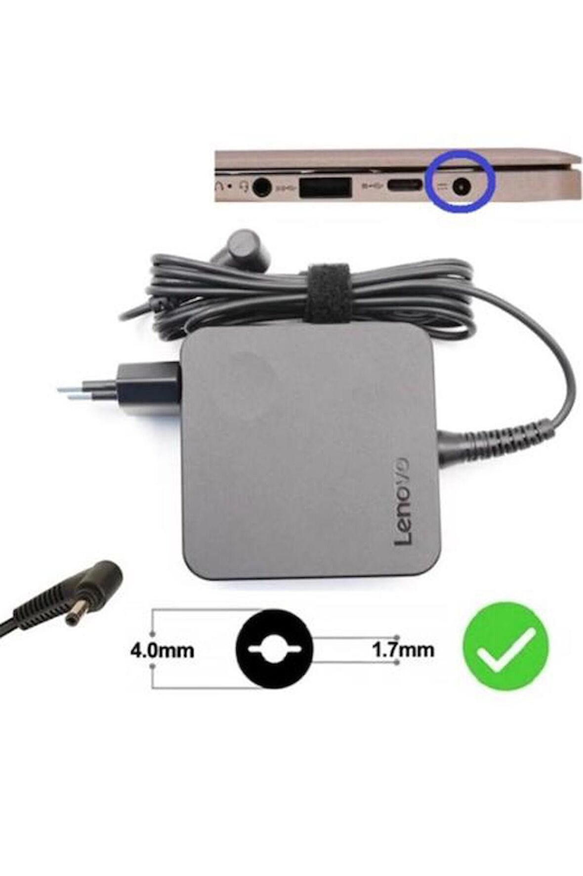 Ideapad L340-17ıwl 81m0 65w Laptop Orjinal Şarj Aleti ( Adaptör )