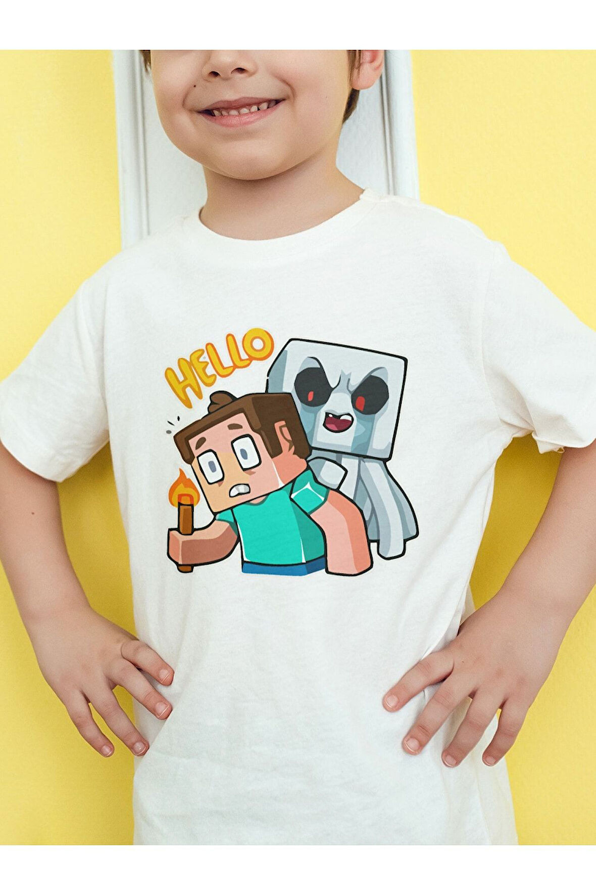 Steve Hayalet Baskılı Tişört