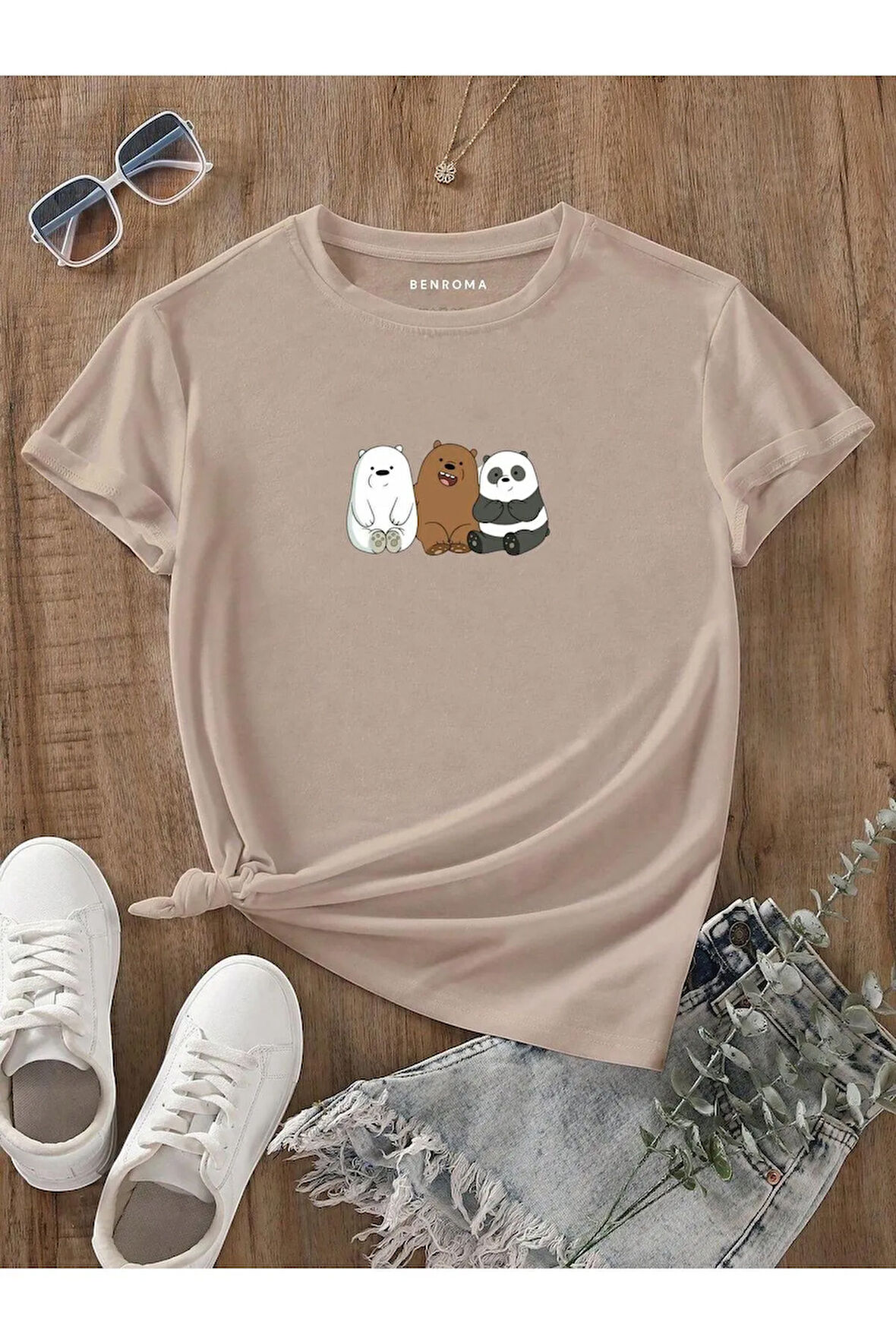 3 LÜ AYI BASKILI  ÇOCUK TİŞÖRT