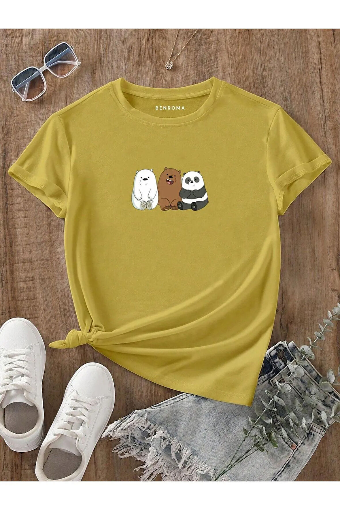 3 LÜ AYI BASKILI  ÇOCUK TİŞÖRT