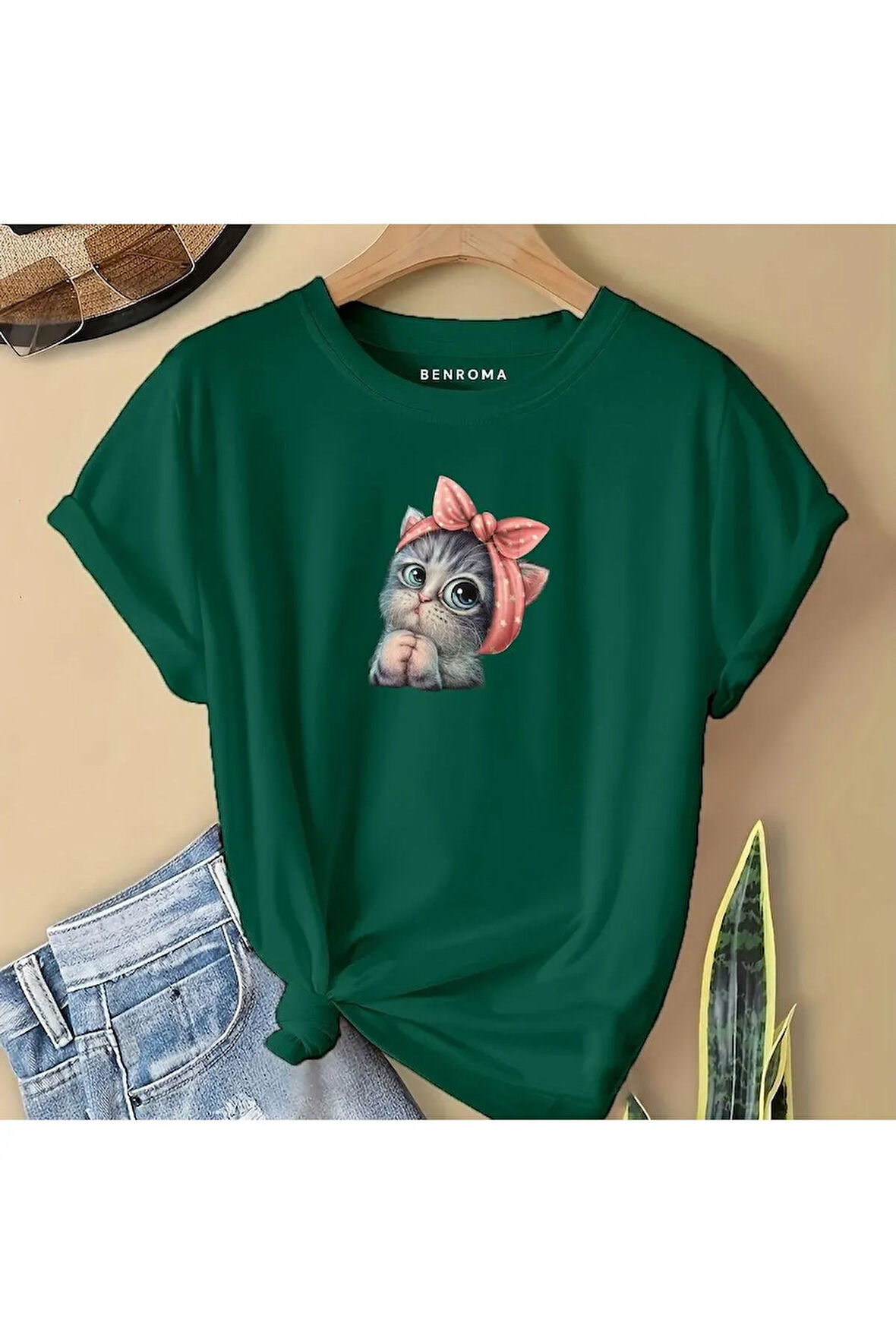 MİNNOŞ KEDİ BASKILI  ÇOCUK TİŞÖRT