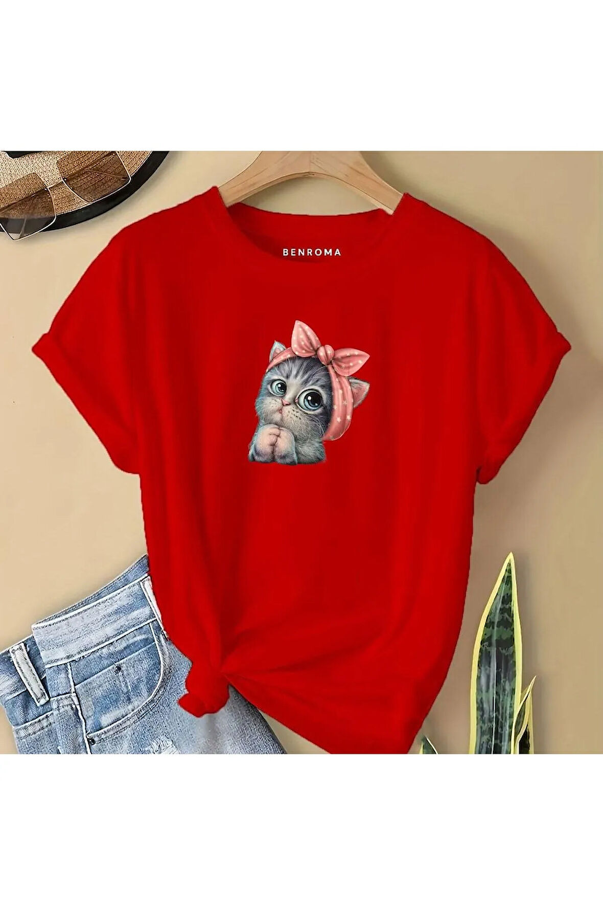 MİNNOŞ KEDİ BASKILI  ÇOCUK TİŞÖRT