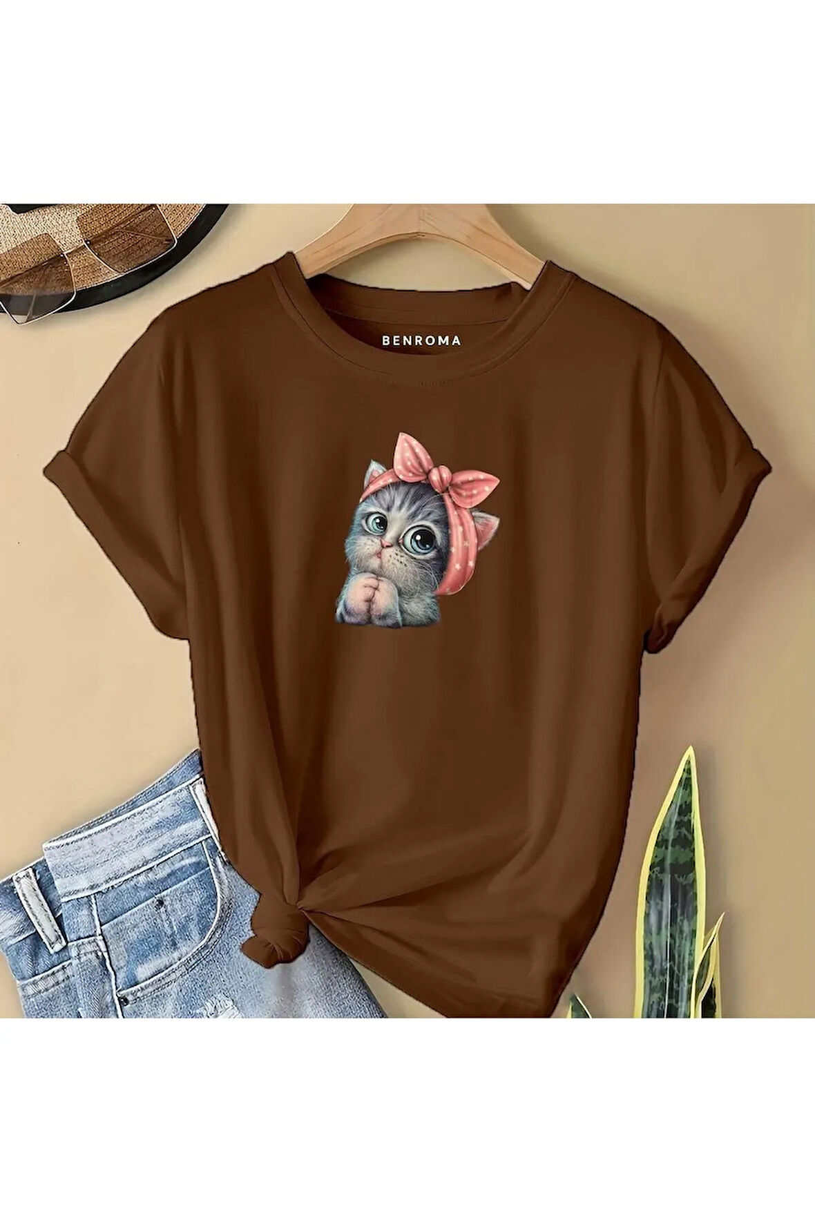MİNNOŞ KEDİ BASKILI  ÇOCUK TİŞÖRT